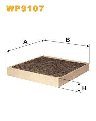 WIX FILTERS Suodatin, sisäilma WP9107